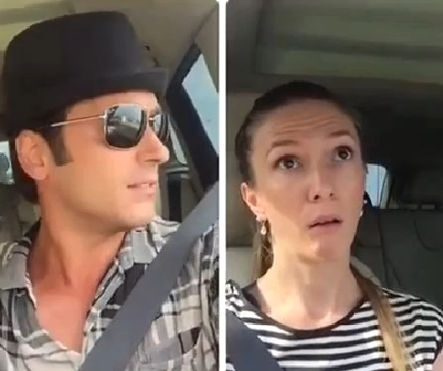 
    Adela Popescu (28 de ani) și Radu Vâlcan (38 de ani)foto: captură video/arhiva personală  