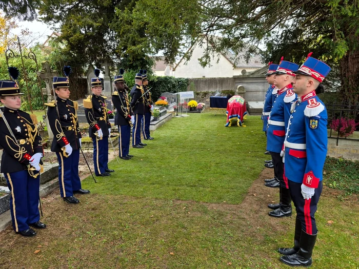 Ceremonia de deshumare a Domnitorului Grigore Alexandru Ghyka/FOTO: Jandarmeria Română