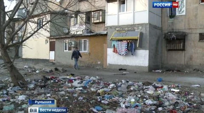 Cartier din Bucureşti prezentat de Rossia 1 FOTO Captură Rossia 1