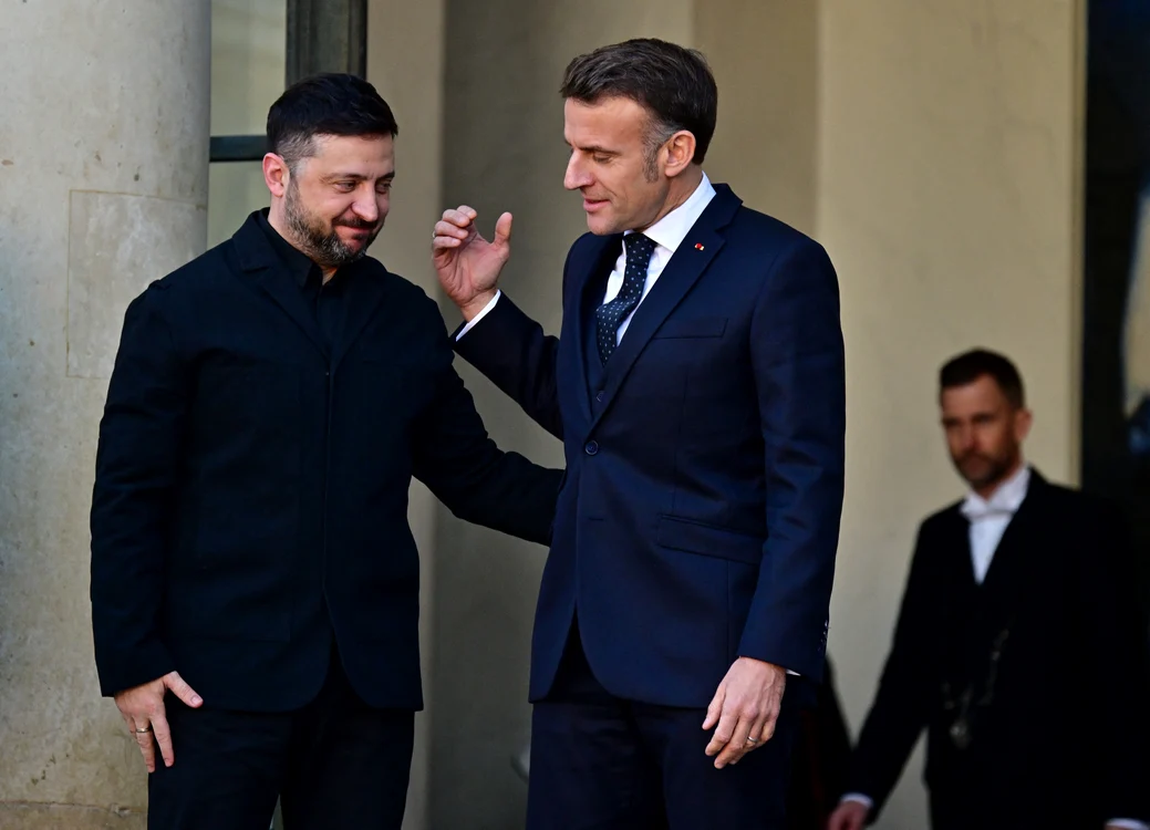 Volodimir Zelenski și Emmanuel Macron FOTO: Profimedia