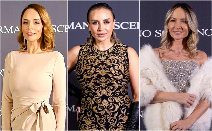 Andreea Marin, Adina Halas și Octavia Geamănu, la show-ul Ermanno Scervino. FOTO: Remus Nicolaescu