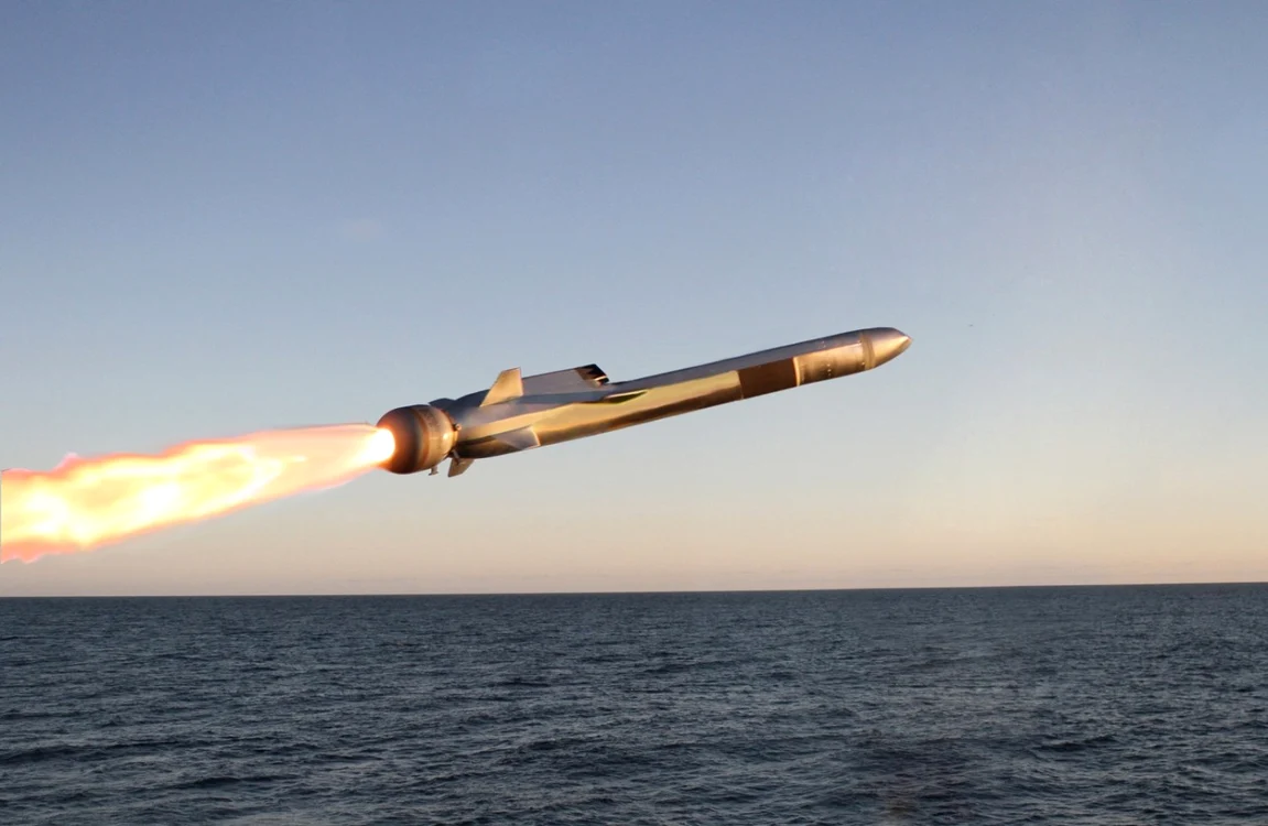 Lansarea unei rachete  Naval Strike Missile FOTO Raytheon