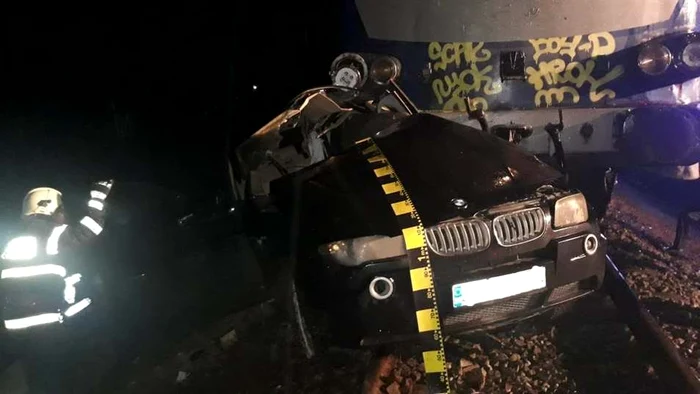 Imagini cumplite de la locul accidentului