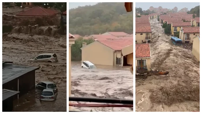 Sunt inundaţii uriaşe în Bulgaria din cauza ploilor puternice. FOTO. Captură Video / Facebook 