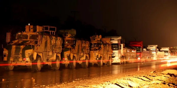 convoi militar turcia armata turca intrare idlib siria februarie 2020 foto epa efe