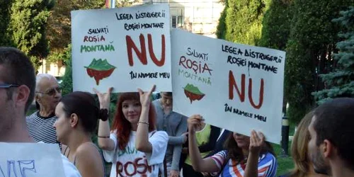 Protest Roşia Montană la Constanţa