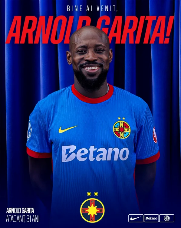 Garita a fost prezentat la FCSB (Foto: FCSB)