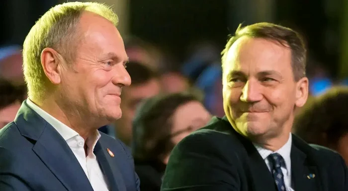 Donald Tusk și  Radosław Sikorski/FOTO:X