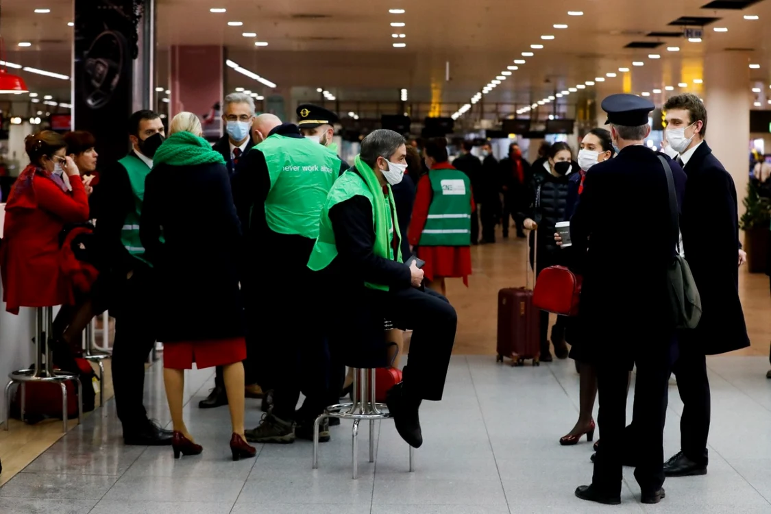 Greva Bruxelles Belgia FOTO EPA-EFE