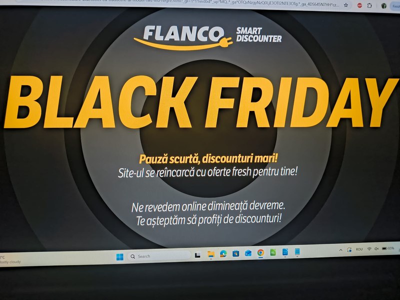 Site-ul Flanco, blocat încă din prima zi de Black Friday. Ce mesaj îi întâmpină pe cumpărători