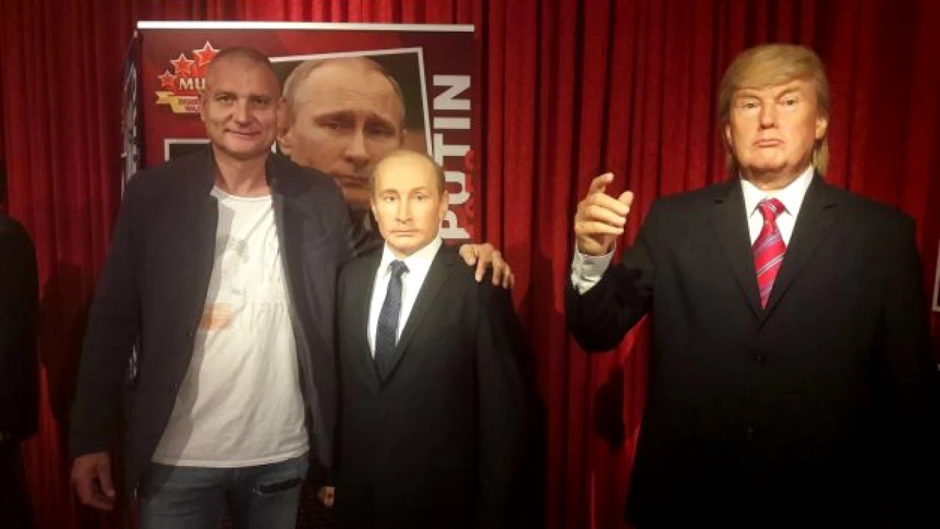 Putin şi Trump s-au pus la dispoziţia românilor, la muzeul figurilor de ceară. FOTO: Ştefan Both
