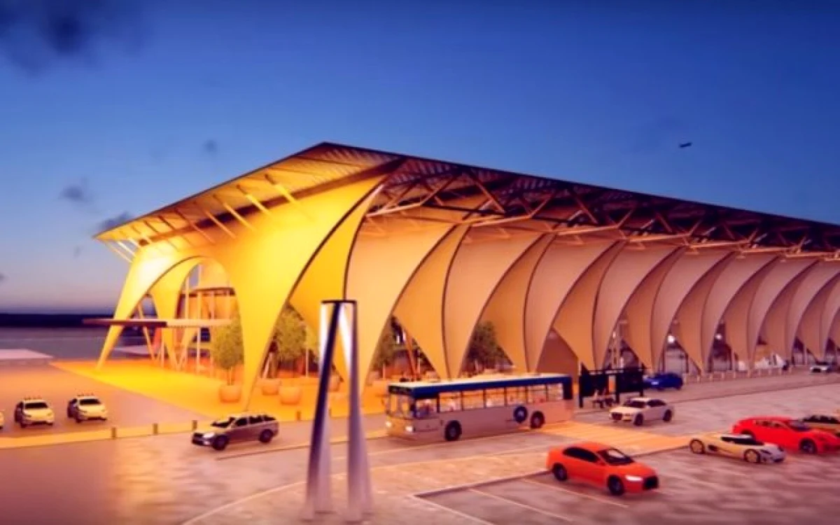 Macheta aeroportului din Brașov FOTO. Facebook