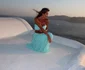 Diana Munteanu în Santorini. FOTO: Instagram
