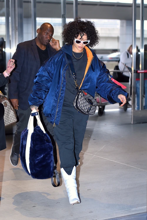 Rihanna is spotted at JFK Airport in New York City jpeg