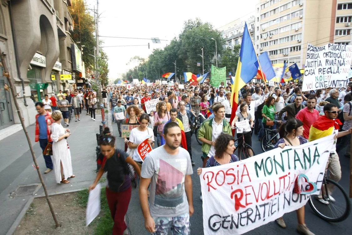 Protestatarii au anunţat că astăzi vor renunţa la marş FOTO Arhiva Adevărul