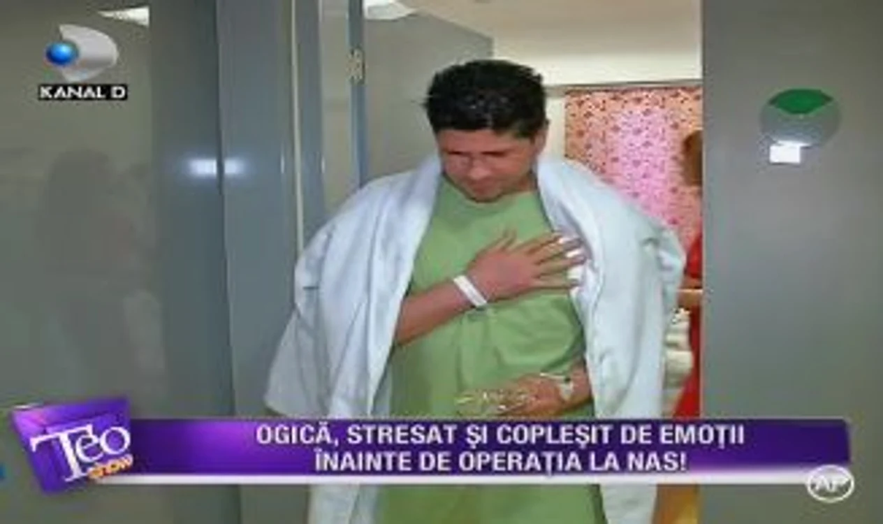 Stelian Ogică era extrem de stresat și emoționat înainte de operație