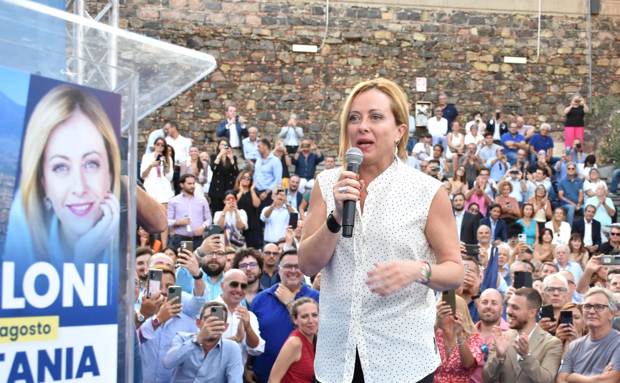 Giorgia Meloni are șanse mari să devină următorul prim-ministru al Italiei FOTO EPA-EFE