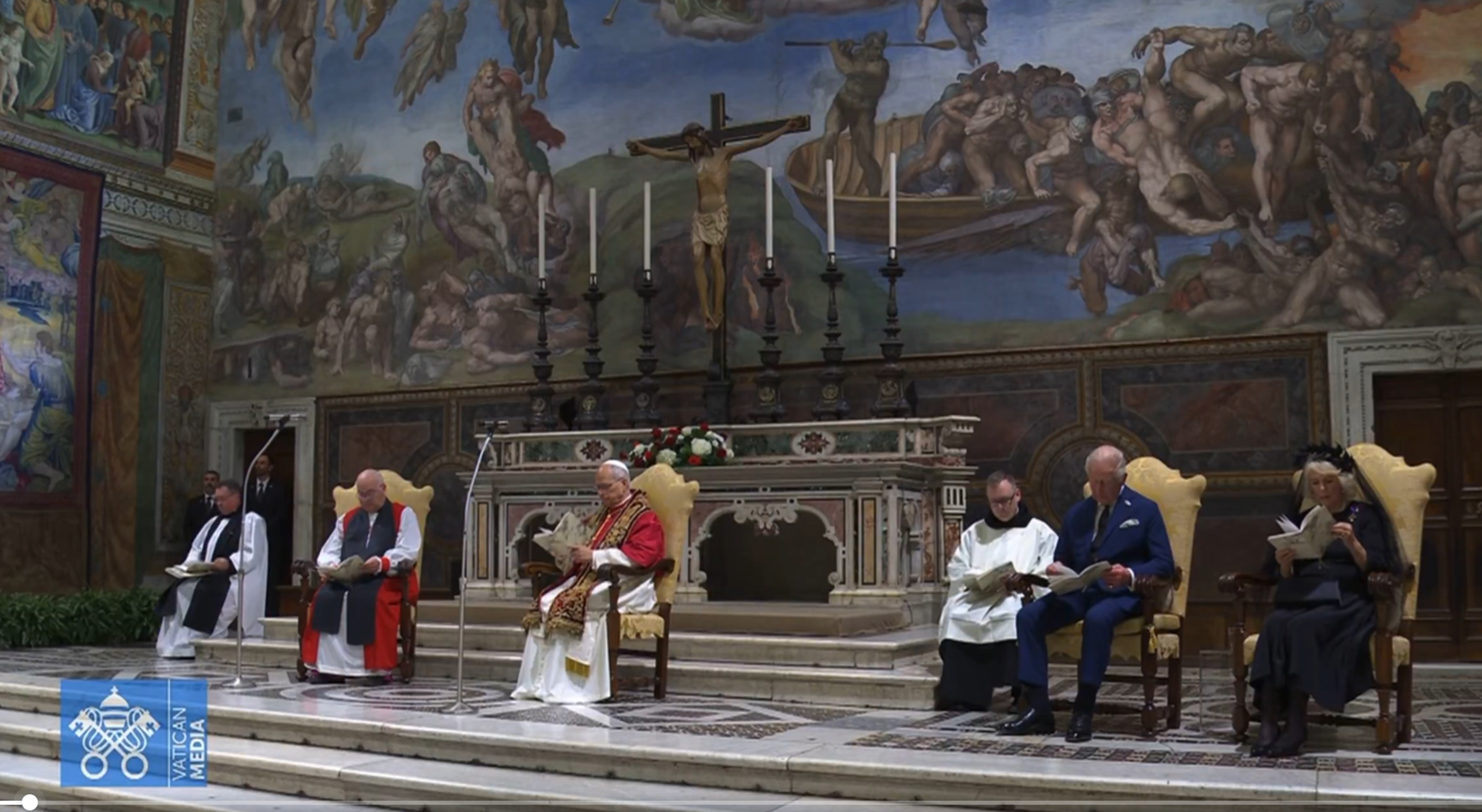 papa  regele charles vatican jpg