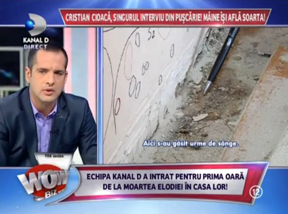 Acestea sunt presupusele pete de sânge din apartamentul lui Cristian Cioacă (captură: Kanal D)
