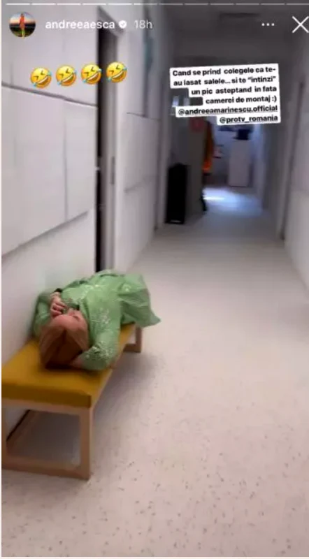 Andreea Esca surprinsă în pauza publicitară