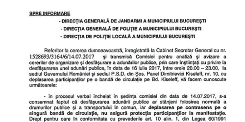 Informare manifestatie