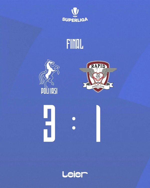 Poli Iași - Rapid (3-1) FOTO: FC Politehnica Iasi/facebook.com