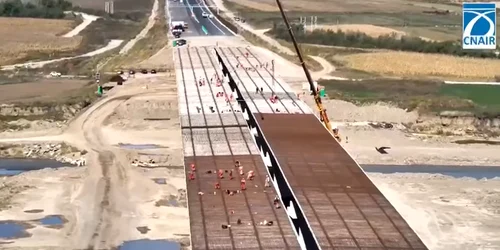  lotul 2 (Domnești Târg – Răcăciuni) al Autostrăzii Focșani – Bacău (A7), segment al Autostrăzii Moldovei. foto captura video