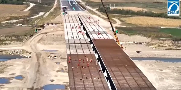  lotul 2 (Domnești Târg – Răcăciuni) al Autostrăzii Focșani – Bacău (A7), segment al Autostrăzii Moldovei. foto captura video