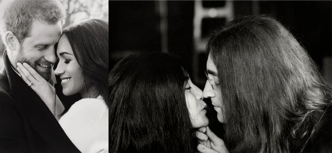 Prințul Harry și Meghan Markle/ John Lennon și Yoko Ono 