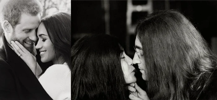 Prințul Harry și Meghan Markle/ John Lennon și Yoko Ono 