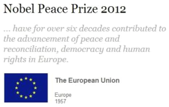 Premiul Pace pentru Nobel 2012