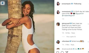 Fotomodelul portughez Sara Sampaio, 28 de ani, iubește natura jpeg