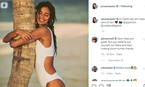 Fotomodelul portughez Sara Sampaio, 28 de ani, iubește natura jpeg