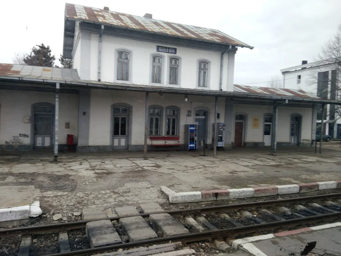 Trenul a rămas fără frâne în Gara Goleşti FOTO: Denis Grigorescu