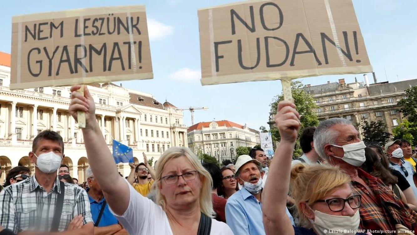 Hungarians protest planned Chinese university in Budapest | News | DW |  05.06.2021