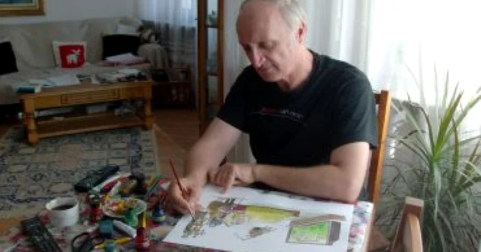 Focsani: Constantin Pavel, caricaturist de reputaţie mondială