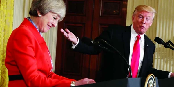 Theresa May Donald Trump Guliver GettyImages