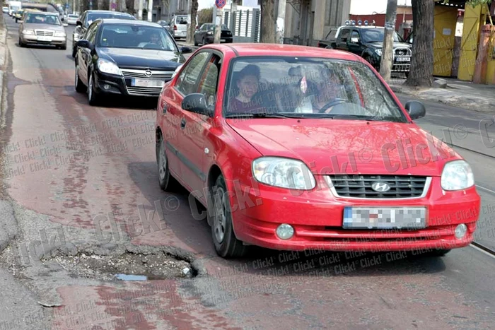 Capcana rutieră de pe Bd.  Mărăşeşti a devenit în două  luni spaima şoferilor care  circulă prin centrul Bucureştiului