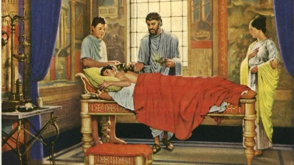 Medici antici şi viermi în miere jpeg