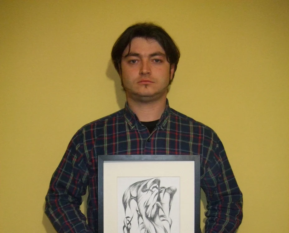 Mihail Stoicescu este pasionat de grafica din adolescenta