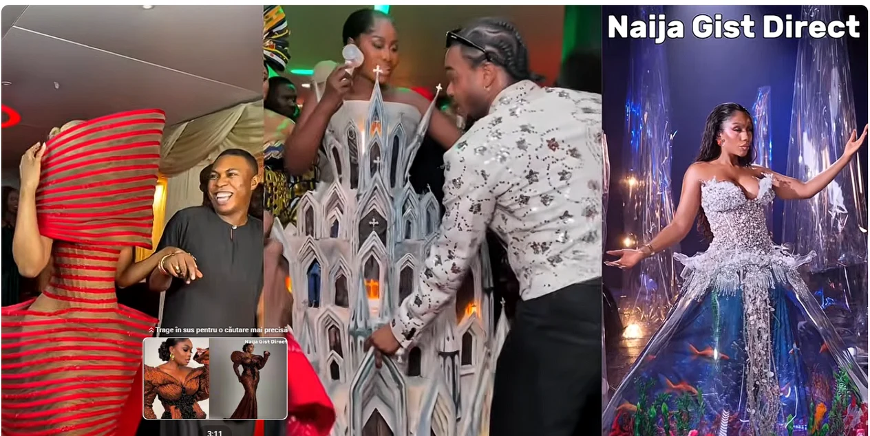 Rochii spectaculoase, la AMWCA. FOTO Captură Youtube Naija Gist Direct