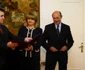 Traian Băsescu şi soţia sa au depus jurământul ca cetăţeni ai Republicii Moldova FOTO David Muntean