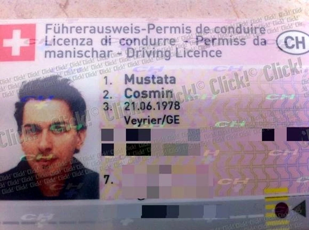 Permisul de conducere al lui Keo, pe numele real Cosmin Mustaţă