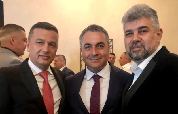Sorin Grindeanu, Marian Mina și Marcel Ciolacu FOTO Facebook/Marian Mina