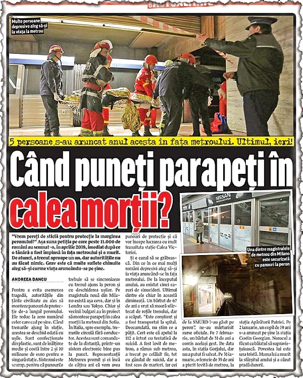 În ediția din 23 februarie,  Click! a tras un semnal  de alarmă cu privire la  faptul că e nevoie  de panouri în stații 