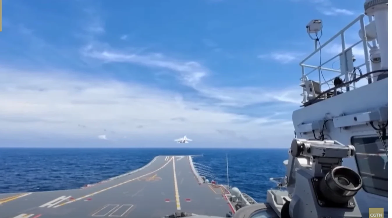 Exerciţii de luptă în Pacificul de Vest, efectuate de China. FOTO captură YouTube CGTN 