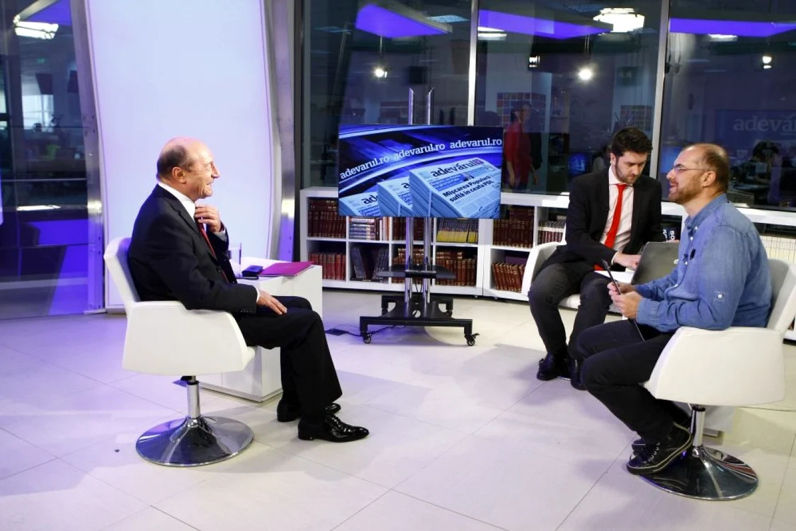 Traian Basescu la Adevarul Live FOTO Eduard Enea