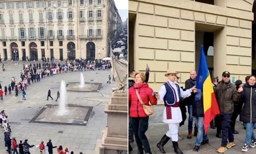 Flash mob Torino, foto captura video TikTok jpg