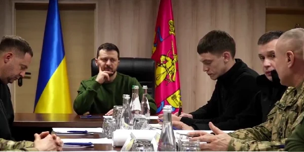 Zelenski in vizita pe frontul de sud Captura video X jpg
