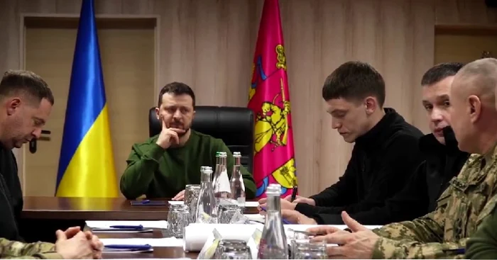 Volodimir Zelenski în timpul vizitei în Zaporojie FOTO X @ZelenskyyUA